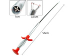 Pinza de tornillo flexible con resorte trinquete largo