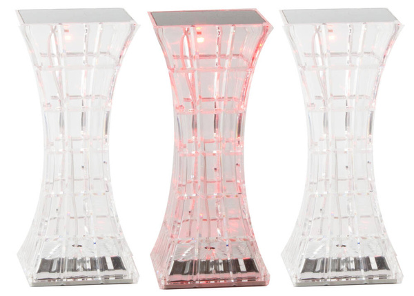 Krištáľová stolná lampa led rgb usb diaľkové ovládanie