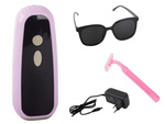Painless ipl laser hair remover for the bikini area and the whole body set with glasses