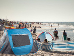 Strandzelt selbst faltbar uv versiegelbar gross für den strand pop-up abdeckung