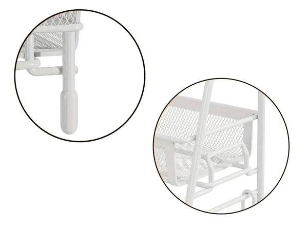 Étagère de cuisine loft organisateur de cuisine à deux étages avec panier