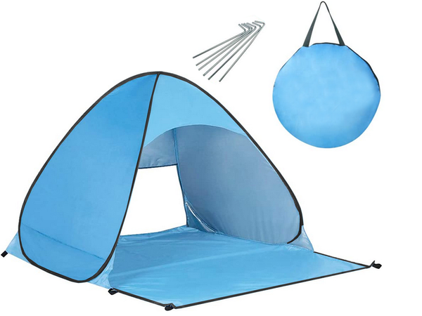 Tente de plage auto pliante protection contre les uv sac familial ensemble
