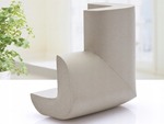 Protectores de esquinas para muebles pegatinas grises x4