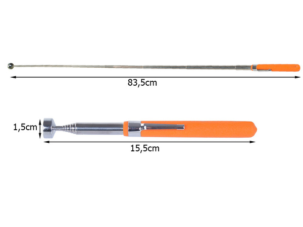 Magnetické chápadlo teleskopický magnet dlhý silný