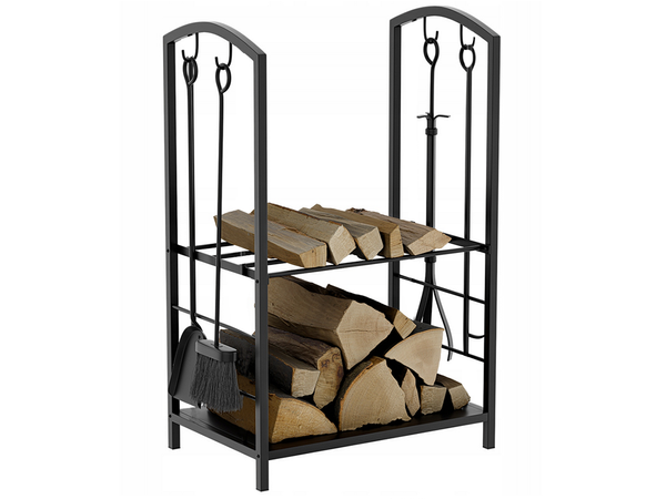 Stojan na palivové dřevo příslušenství pro palivové dřevo příslušenství zametač pohrabáčů