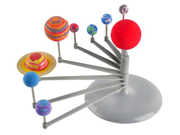Kreatives malset sonnensystem lernmodell planeten 3d