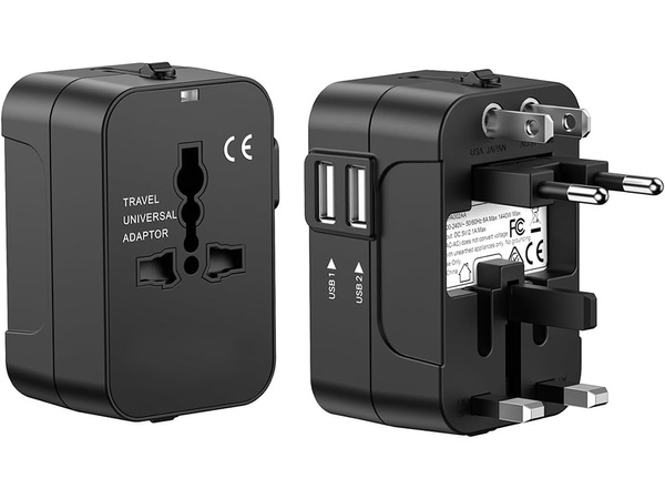 Adaptérová zásuvka uk usa eu aus universal 2x usb worldwide