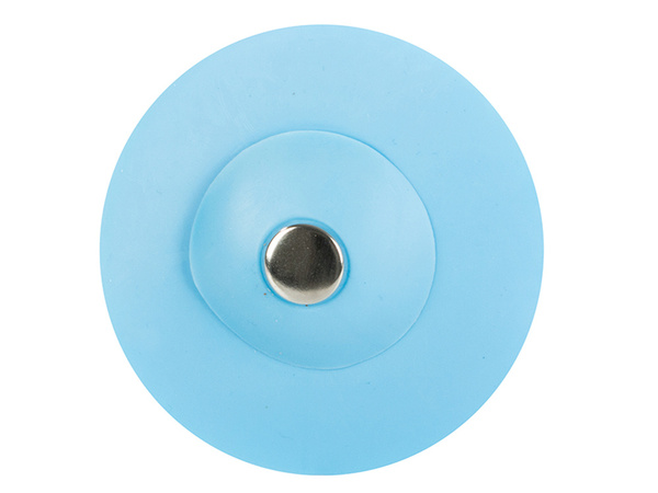 Silicone plug with a strainer for the sink