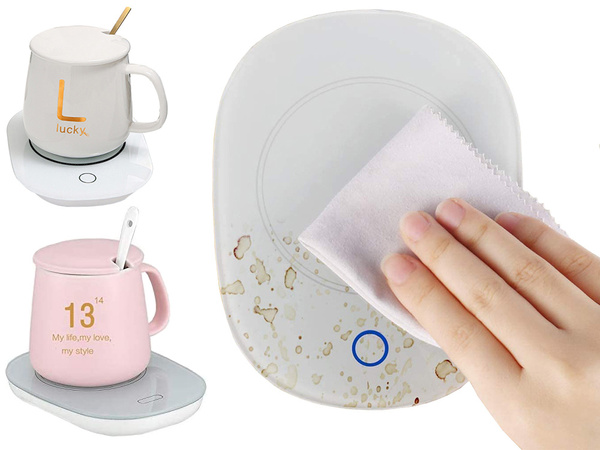 Calienta tazas te/café eléctrico 16w led panel estanco