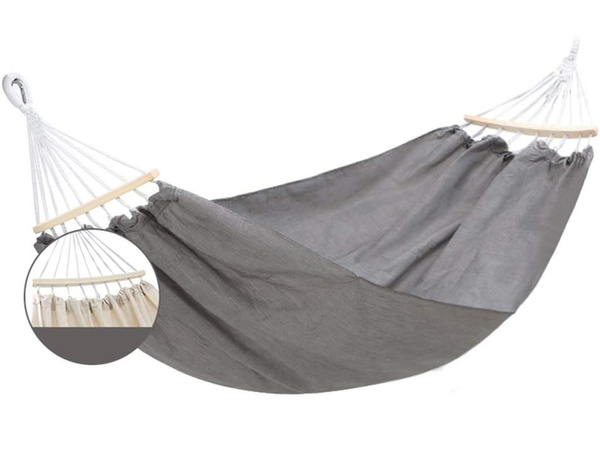 Hamac de jardin suspendu double rocker strong xxl large cover with ropes