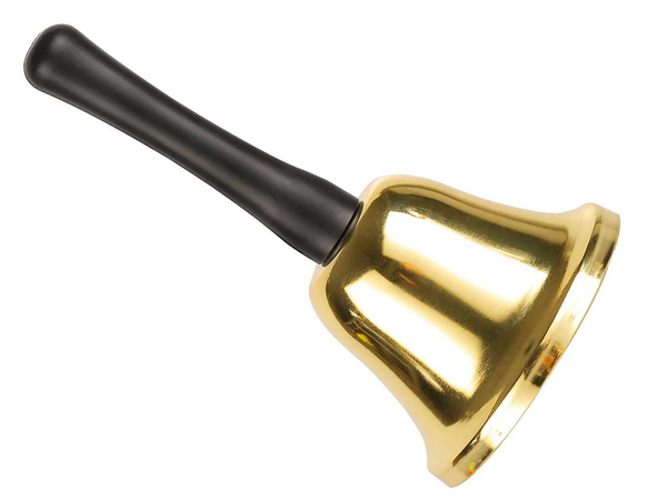 Heilige glocke metall gold dekoration