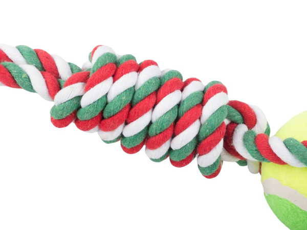 Juguete para perro tug cuerda fuerte pelota