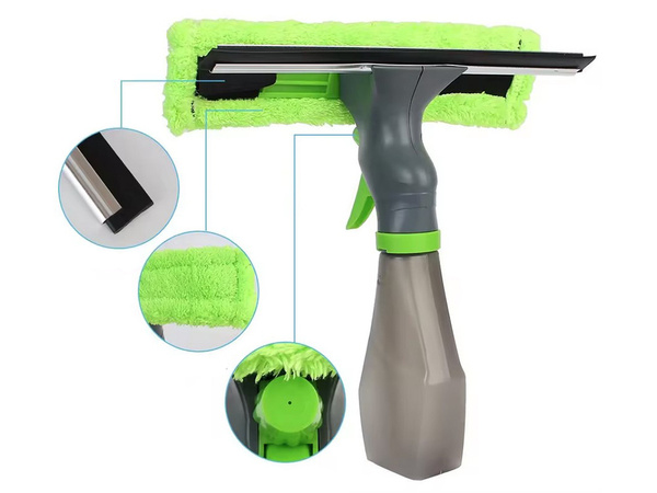 Window cleaner 3in1 window cleaner mirrors squeegee washer microfibre