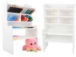 Organiser desk cabinet shelves bookcase