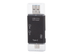 Sd microsd tf kortelių skaitytuvas usb usb-c micro usb otg