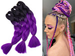 Pelo sintético para trenzas ombre de color