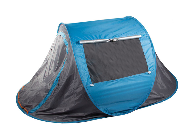 Beach tent pop-up uv lockable self-folding blue large