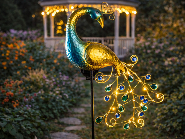 LAMPE SOLAIRE DE JARDIN PAW LED À ENFICHER DÉCORATION DE JARDIN COULEUR CHAUDE