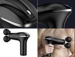 Pistola de masaje espalda cuerpo pierna masajeador fuerte pistola de masaje 4 puntas
