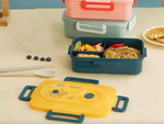Lunchbox mic dejun container prânz cu compartimente tacâmuri