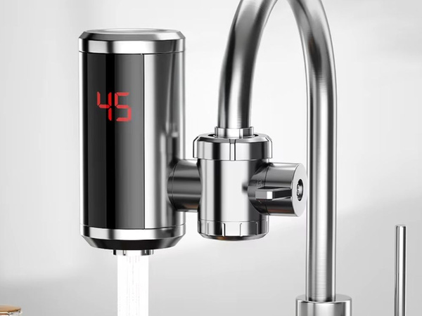 Electric water heater led rotating tap 3000w with temperature display