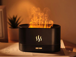 Humidificador de aire usb difusor led rgb chimenea aroma niebla fuego