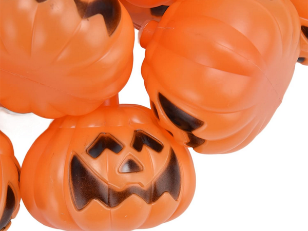 Luces 10 led calabazas colgantes halloween 200cm decoración brillante decoración de calabaza