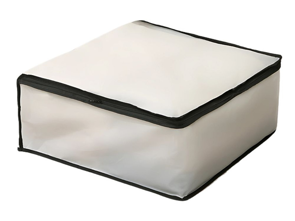 Lenjerie de pat organizator haine cutie de depozitare pătură capac capac fermoar