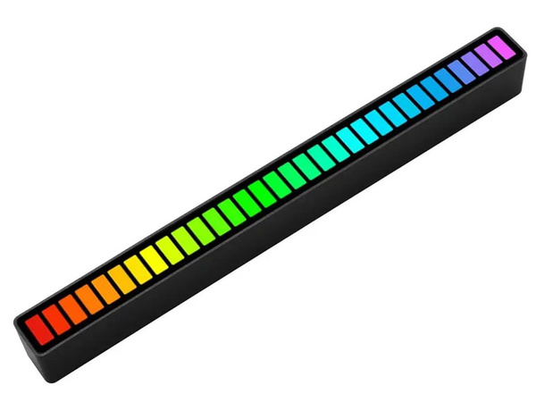 Usb vodil zvočni odziv večbarvni neonski trak rgb vodil utripajočo baterijo