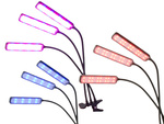Lampe à led pour plantes panneau de croissance usb lampe de croissance minuterie clip on flowers