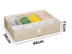 Underwear organiser socks drawer cupboard dividers insert white