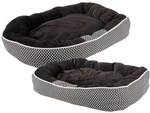 Hundebett weiches bequemes flauschiges plüschbett mit kissen