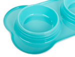 Double bowl for dog/cat food 400ml x 2