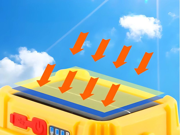 Solárna led kempingová lampa so závesným držiakom pre kempovanie 5 režimov