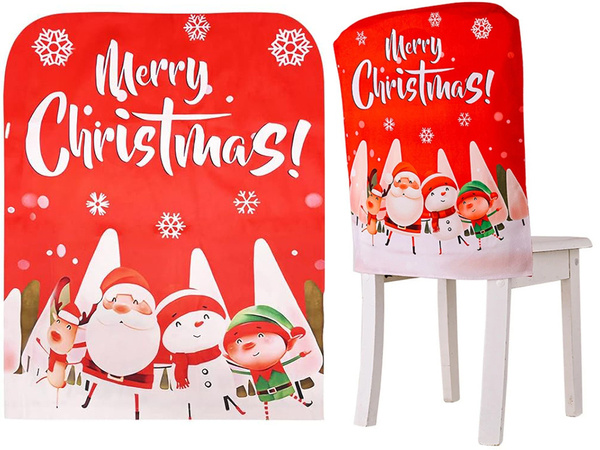 Chair back cover christmas decoration christmas decoration decoration