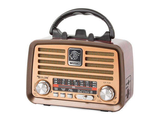 Radio przenośne kuchenne retro radio fm am bluetooth usb akumulator antena