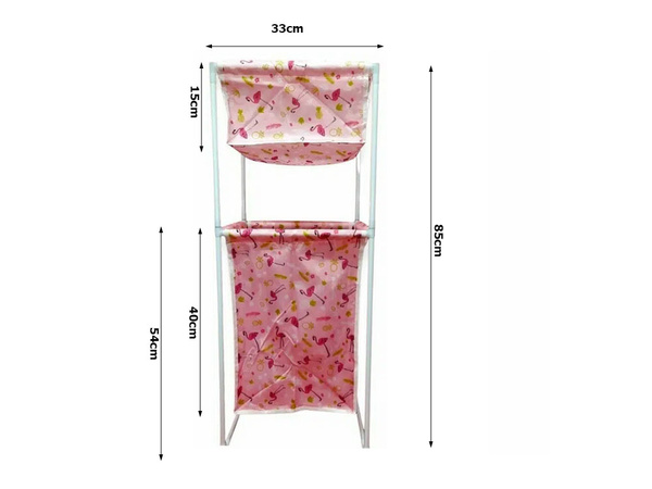 Panier à linge double étagère panier à linge