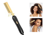 Electric comb hair straightener brush