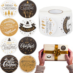 Crăciun autocolante decorative pe rola de 500 de bucăți crăciun fericit