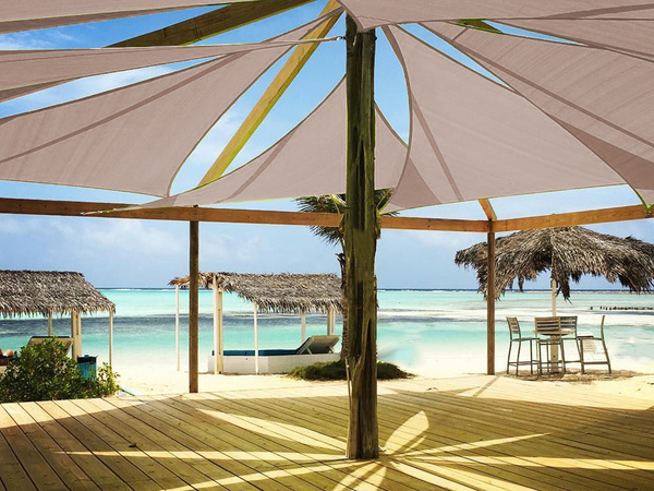 3x3x3m parasol de jardin imperméable triangle