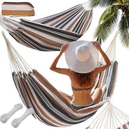 Garden hammock hanging swing brazilian rocker xl large cover bagbaha