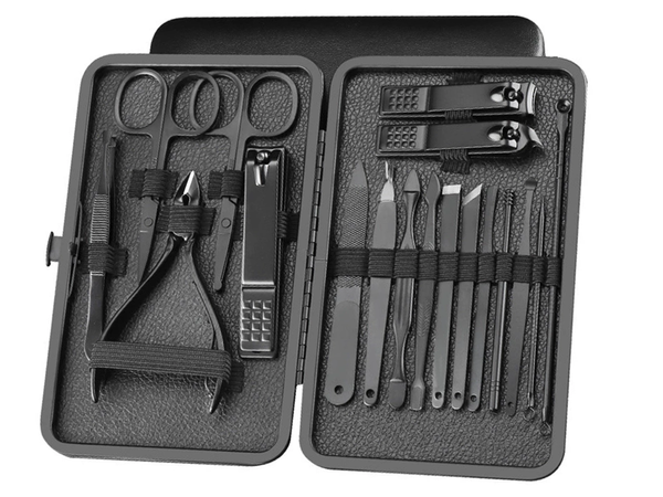 Set de uñas estuche de manicura pedicura estuche alicates 18 piezas