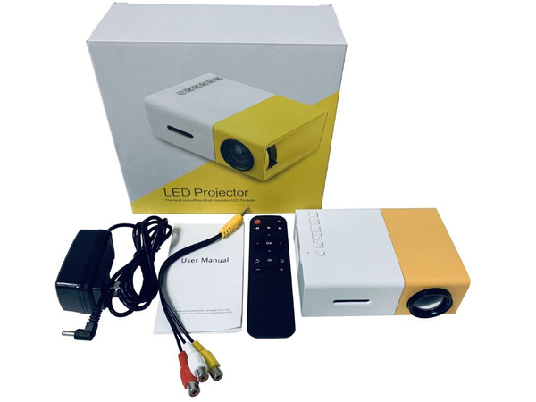 Projektor yg300 wersja 2025 full hd przenośny tv rzutnik usb hdmi pilot