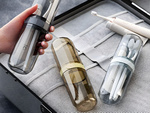 Etui contenedor para cepillo de dientes y pastilla de dientes turístico de viaje estuche