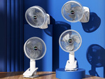 Stolový ventilátor stojaci klip 3 rýchlosti bezdrôtový ručný