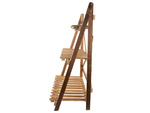 Flower pot high standing wooden flower bed 3 tier bookcase