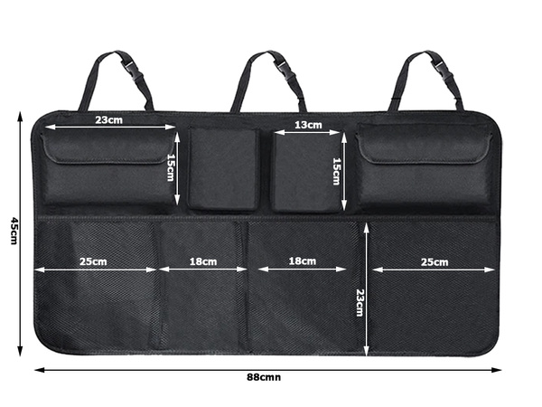 Organizér na operadlo autosedačky s vreckami