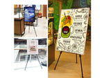 Aluminium painting easel 160cm + cover