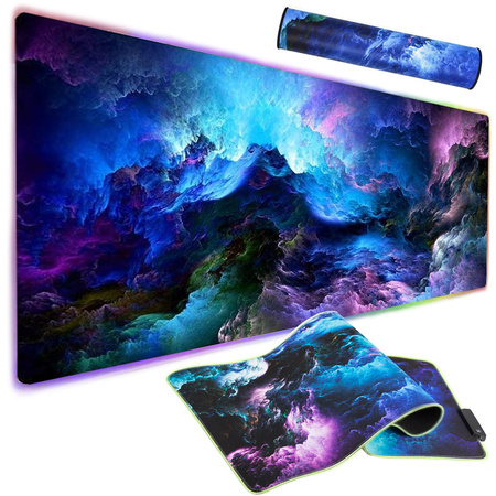 Backlit gaming mouse pad condus xxl