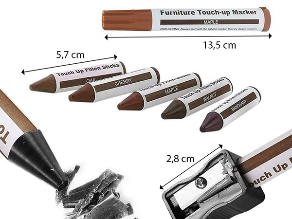 Mööbli remondikomplekti markerid vahad